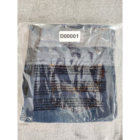 Vintage KUL USA Ribbon Lace Side Detail Mid Rise Flare Jeans Size 11 Blue Brown - Picture 14 of 14